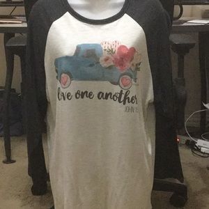 Love One Another Baseball Tee